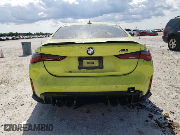 2021 BMW M4 Competition with VIN WBS33AZ05MCG52173, listed as a Copart auction lot 56218244 with 0 mi miles and Salvage Title. Bid and sale history available at carsss.com. Image 6.
