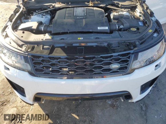 2020 Land Rover Range Rover Sport SVR with VIN SALWZ2RE8LA744530, listed as a Copart auction lot 41505315 with 33,128 mi miles and Salvage Title. Bid and sale history available at carsss.com. Image 12.