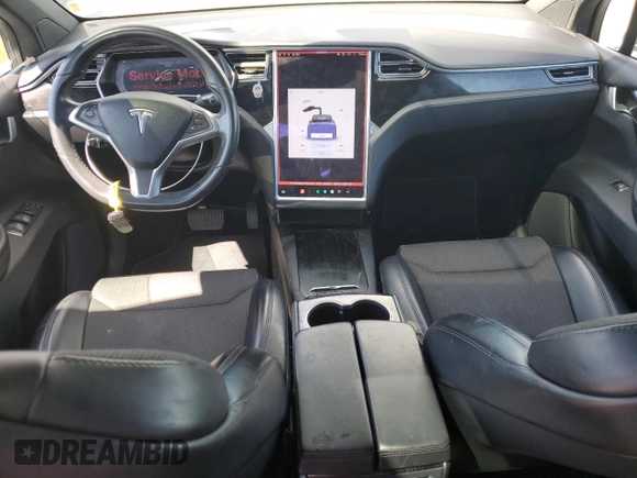 2017 Tesla Model X 90D with VIN 5YJXCBE20HF051099, listed as a Copart auction lot 52208205 with 118,828 mi miles and Salvage Title. Bid and sale history available at DreamBid. Image 8.