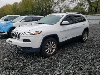 2017 Jeep Cherokee Limited with VIN 1C4PJMDB1HW562142, listed as a Copart auction lot 55366515 with 201,577 mi miles and Salvage title. Bid and sale history available at DreamBid. Image 1.