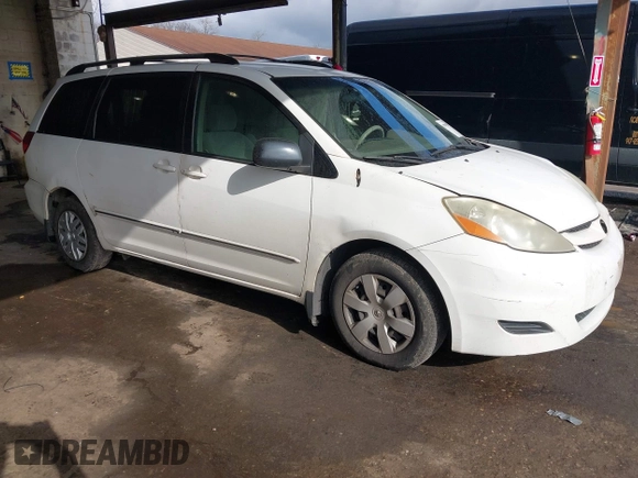 2006 Toyota Sienna CE with VIN 5TDZA23C66S535992, listed as a IAAI auction lot 41985245 with 300,182 mi miles and . Bid and sale history available at DreamBid. Image 1.