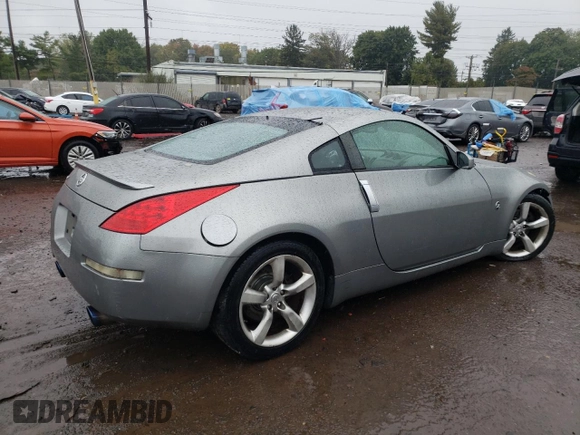 2006 Nissan 350Z Touring with VIN JN1AZ34E46M352617, listed as a Copart auction lot 71928234 with 195,583 mi miles and Salvage Title. Bid and sale history available at DreamBid. Image 3.
