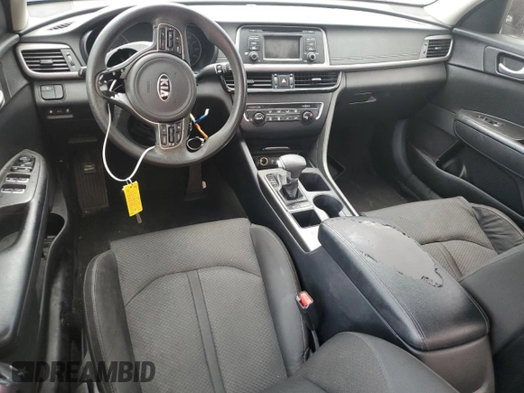 2016 Kia Optima LX with VIN 5XXGT4L39GG103963, listed as a Copart auction lot 63523365 with Not provided miles and Salvage title. Bid and sale history available at DreamBid. Image 8.