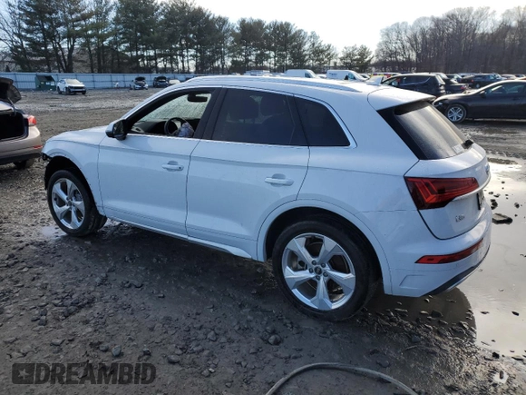 2021 Audi Q5 Premium Plus with VIN WA1BAAFY2M2111971, listed as a Copart auction lot 45632625 with Not provided miles and Salvage title. Bid and sale history available at DreamBid. Image 2.
