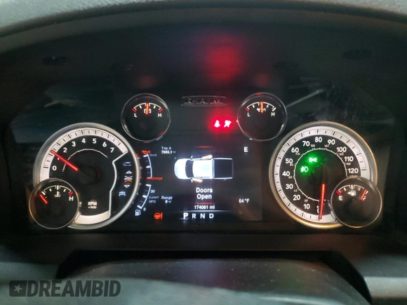 2013 Ram 1500 Outdoorsman with VIN 1C6RR7LT7DS649565, listed as a Copart auction lot 50331805 with 174,061 mi miles and Clean Title. Bid and sale history available at carsss.com. Image 9.