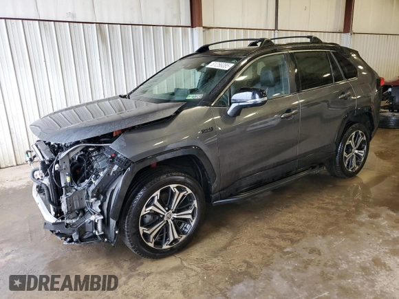 2021 Toyota RAV4 XSE with VIN JTMFB3FV5MD035494, listed as a Copart auction lot 61256085 with 54,940 mi miles and Salvage title. Bid and sale history available at DreamBid. Image 1.