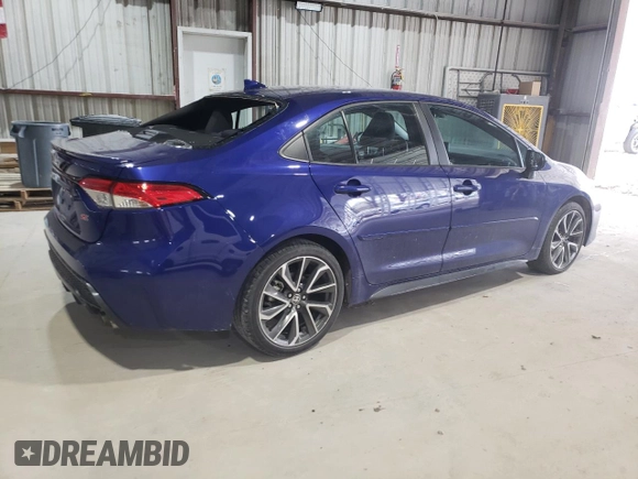 2022 Toyota Corolla SE with VIN 5YFS4MCE2NP116065, listed as a Copart auction lot 51207445 with 26,235 mi miles and Salvage Title. Bid and sale history available at DreamBid. Image 3.