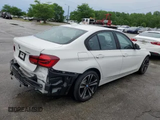 2018 BMW 3 Series 330i xDrive with VIN WBA8D9G50JNU66803, listed as a Copart auction lot 57295225 with 38,967 mi miles and Salvage title. Bid and sale history available at DreamBid. Image 3.