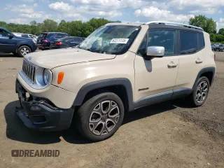 2016 Jeep Renegade Limited with VIN ZACCJBDT1GPC74208, listed as a Copart auction lot 62271115 with 105,250 mi miles and Salvage title. Bid and sale history available at DreamBid. Image 1.