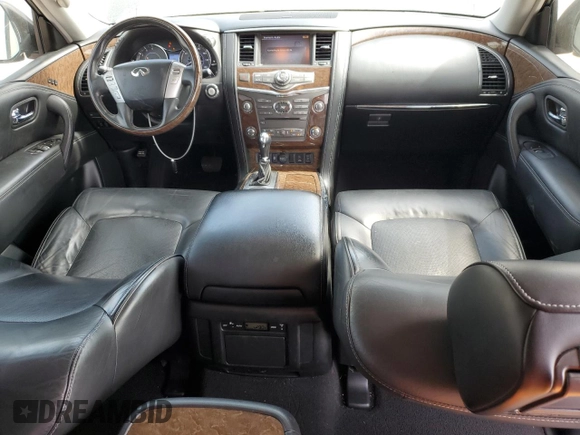 2017 Infiniti QX80 with VIN JN8AZ2NF8H9644229, listed as a Copart auction lot 50521545 with 141,122 mi miles and Salvage Title. Bid and sale history available at carsss.com. Image 8.