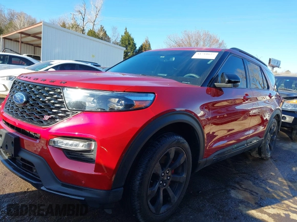 2023 Ford Explorer ST with VIN 1FM5K8GC6PGA22760, listed as a IAAI auction lot 41710627 with 31,448 mi miles. Bid and sale history available at carsss.com. Image 15.