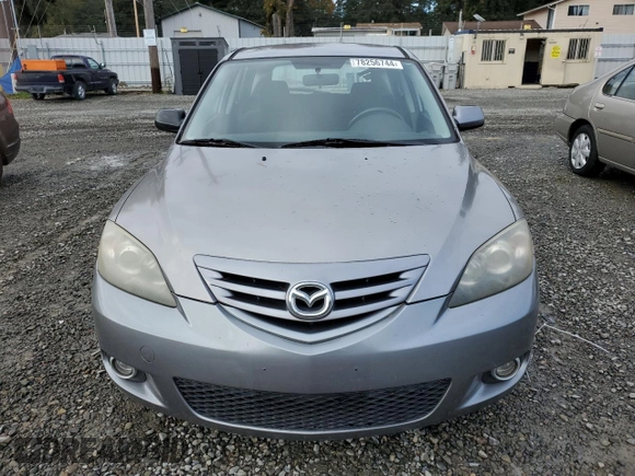 2006 Mazda 3 s with VIN JM1BK143961411266, listed as a Copart auction lot 78256744 with 128,902 mi miles and Salvage Title. Bid and sale history available at carsss.com. Image 5.