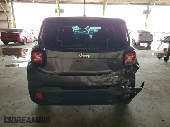 2017 Jeep Renegade Sport z VIN ZACCJAAB6HPF50258, wystawiony jako Copart lot #57256025 z przebiegiem 108 238 mil mil oraz Szkoda całkowita • Salvage title. Historia ofert i sprzedaży dostępna na DreamBid. Obrazek 6.