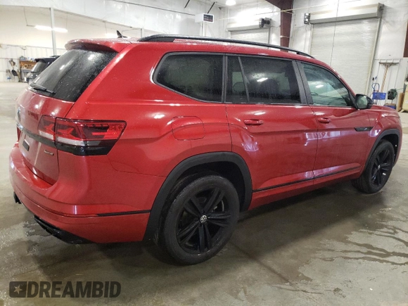 2023 Volkswagen Atlas SEL R-Line Black with VIN 1V2SR2CA7PC516507, listed as a Copart auction lot 51836145 with 29,291 mi miles and Salvage title. Bid and sale history available at DreamBid. Image 3.