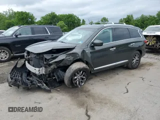 2014 Infiniti QX60 with VIN 5N1AL0MM4EC508532, listed as a Copart auction lot 61193775 with 184,783 mi miles and Salvage title. Bid and sale history available at DreamBid. Image 1.