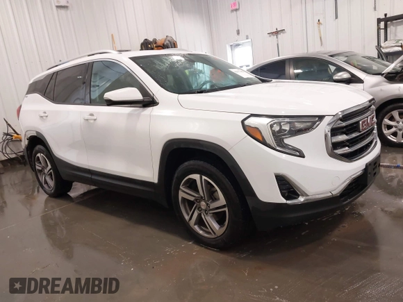2020 GMC Terrain SLT with VIN 3GKALVEV5LL236894, listed as a IAAI auction lot 42177466 with 103,524 mi miles and . Bid and sale history available at DreamBid. Image 1.