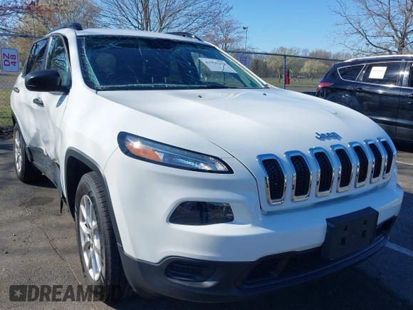 2016 Jeep Cherokee Sport with VIN 1C4PJMASXGW359186, listed as a IAAI auction lot 41930264 with 32,581 mi miles. Bid and sale history available at carsss.com. Image 1.