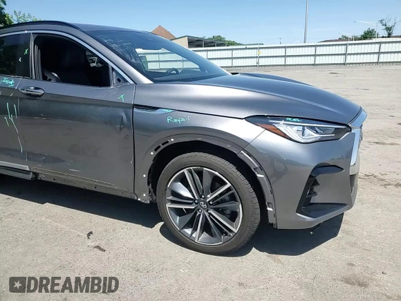 2024 Infiniti QX55 Luxe с VIN 3PCAJ5JR7RF110506, выставлен на аукционе Copart как лот 58578335 с пробегом 4 380 миль миль и Списание • Salvage title. История ставок и продаж доступна на DreamBid. Изображение 15.