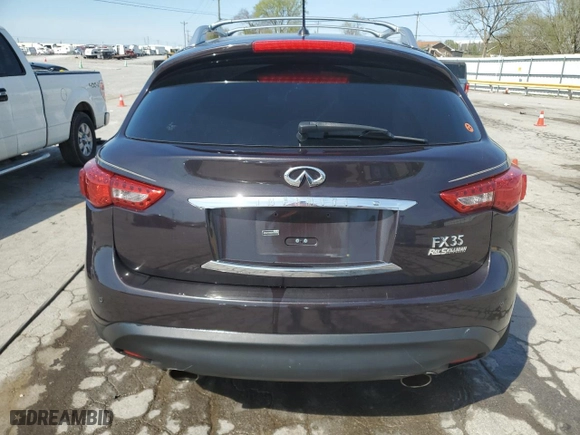2012 Infiniti FX35 with VIN JN8AS1MW0CM154986, listed as a Copart auction lot 52563955 with 145,113 mi miles and Non Repairable. Bid and sale history available at carsss.com. Image 6.