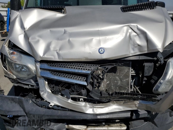 2016 Mercedes-Benz Sprinter with VIN WD4PE7DD0GP183493, listed as a Copart auction lot 69262844 with 1,000 mi miles and Salvage Title. Bid and sale history available at DreamBid. Image 12.