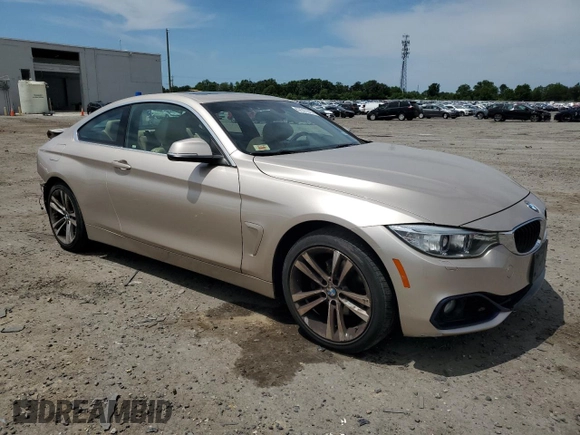 2016 BMW 4 Series 428i z VIN WBA3N3C58GF713076, wystawiony jako Copart lot #57517315 z przebiegiem 38 073 mil mil oraz Szkoda całkowita • Salvage title. Historia ofert i sprzedaży dostępna na DreamBid. Obrazek 4.
