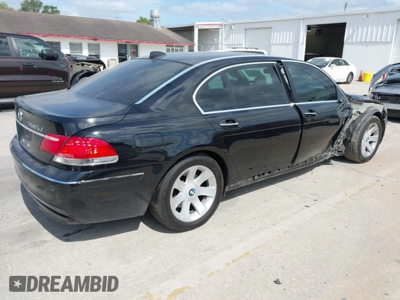 2008 BMW 7 Series 750Li with VIN WBAHN83588DT81043, listed as a IAAI auction lot 42108479 with 141,499 mi miles and . Bid and sale history available at carsss.com. Image 4.