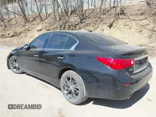 2015 Infiniti Q50 Premium with VIN JN1BV7AR2FM420542, listed as a IAAI auction lot 41787473 with 83,955 mi miles. Bid and sale history available at carsss.com. Image 3.