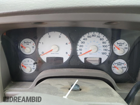 2005 Dodge 3500 SLT with VIN 3D7LS38C15G793874, listed as a Copart auction lot 52430205 with Not Provided miles and Salvage Title. Bid and sale history available at carsss.com. Image 9.