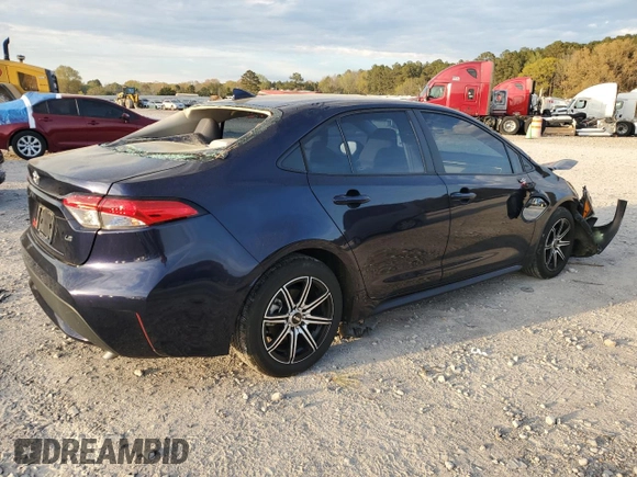 2021 Toyota Corolla LE with VIN 5YFEPMAE6MP230995, listed as a Copart auction lot 50618115 with 92,898 mi miles and Salvage Title. Bid and sale history available at carsss.com. Image 3.