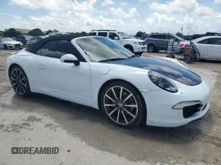 2014 Porsche 911 Carrera with VIN WP0CA2A9XES140829, listed as a Copart auction lot 55760625 with 38,013 mi miles and Salvage Title. Bid and sale history available at DreamBid. Image 4.