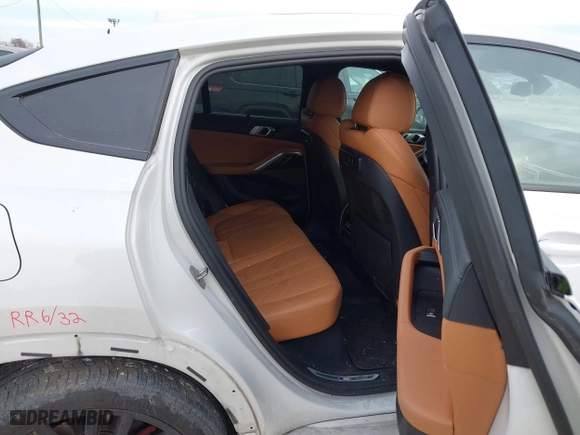 2023 BMW X6 xDrive40i with VIN 5UXCY6C08P9P28397, listed as a IAAI auction lot 41325621 with 66,412 mi miles. Bid and sale history available at carsss.com. Image 8.