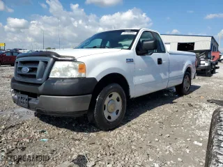 2005 Ford F-150 XL with VIN 1FTRF12W55NB55912, listed as a Copart auction lot 73180894 with 154,232 mi miles and Salvage Title. Bid and sale history available at carsss.com. Image 1.