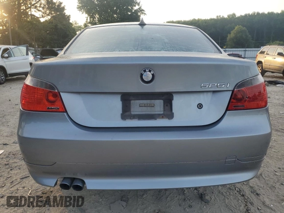 2005 BMW 5 Series 525i with VIN WBANA53525B863723, listed as a Copart auction lot 61230645 with 209,294 mi miles and Salvage title. Bid and sale history available at DreamBid. Image 6.