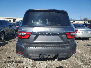 2022 Nissan Armada SL with VIN JN8AY2BD4N9676693, listed as a Copart auction lot 88497815 with 65,351 mi miles and Salvage Title. Bid and sale history available at carsss.com. Image 6.