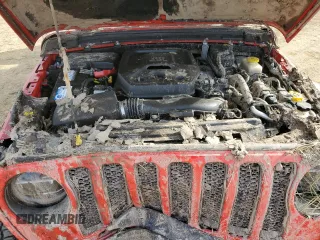 2020 Jeep Wrangler Unlimited Rubicon with VIN 1C4HJXFN3LW107654, listed as a Copart auction lot 54021595 with 39,587 mi miles and Salvage title. Bid and sale history available at DreamBid. Image 11.