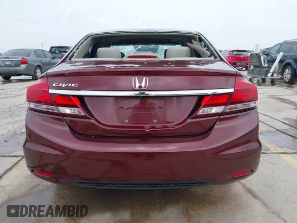 2015 Honda Civic EX with VIN 2HGFB2F8XFH562376, listed as a IAAI auction lot 41947465 with 73,040 mi miles and . Bid and sale history available at carsss.com. Image 16.
