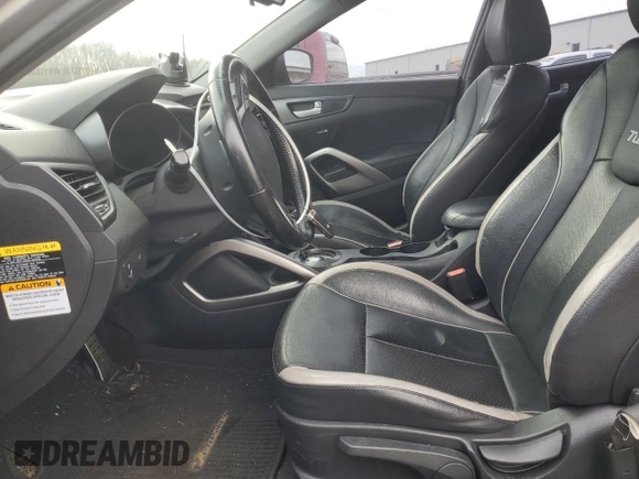 2015 Hyundai Veloster Turbo with VIN KMHTC6AE0FU221208, listed as a Copart auction lot 86242934 with 118,982 mi miles and Salvage title. Bid and sale history available at DreamBid. Image 7.
