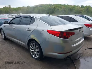 2013 Kia Optima LX with VIN 5XXGM4A70DG129754, listed as a IAAI auction lot 42061666 with 225,099 mi miles. Bid and sale history available at carsss.com. Image 3.