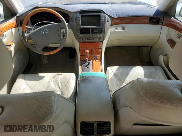2003 Lexus LS 430 with VIN JTHBN30F130106203, listed as a Copart auction lot 52735745 with 179,658 mi miles and Salvage Title. Bid and sale history available at DreamBid. Image 8.