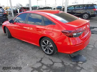 2025 Honda Civic Sedan Hybrid Sport with VIN 2HGFE4F8XSH311869, listed as a IAAI auction lot 41349287 with 3,814 mi miles. Bid and sale history available at carsss.com. Image 3.