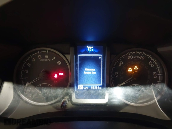 2019 Toyota Tacoma SR with VIN 5TFCZ5AN7KX208672, listed as a IAAI auction lot 42143071 with 83,584 mi miles and . Bid and sale history available at DreamBid. Image 7.