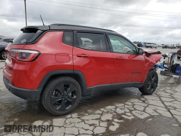 2019 Jeep Compass Altitude with VIN 3C4NJCBB0KT658703, listed as a Copart auction lot 62906995 with 80,898 mi miles and Salvage title. Bid and sale history available at DreamBid. Image 4.