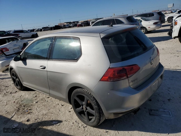 2015 Volkswagen Golf TSI S with VIN 3VW917AU7FM092998, listed as a Copart auction lot 80618374 with 61,560 mi miles and Salvage Title. Bid and sale history available at carsss.com. Image 2.