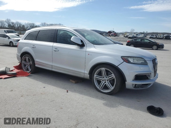 2014 Audi Q7 3.0T S line Prestige with VIN WA1DGAFEXED003312, listed as a Copart auction lot 46977585 with 173,365 mi miles and Salvage Title. Bid and sale history available at carsss.com. Image 4.