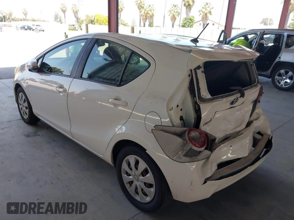 2012 Toyota Prius One with VIN JTDKDTB36C1513712, listed as a IAAI auction lot 42163440 with 130,794 mi miles. Bid and sale history available at carsss.com. Image 3.