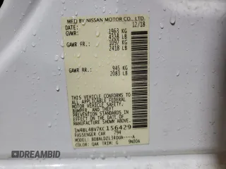 2019 Nissan Altima S with VIN 1N4BL4BV7KC156429, listed as a Copart auction lot 50074055 with 97,118 mi miles and Salvage Title. Bid and sale history available at DreamBid. Image 12.