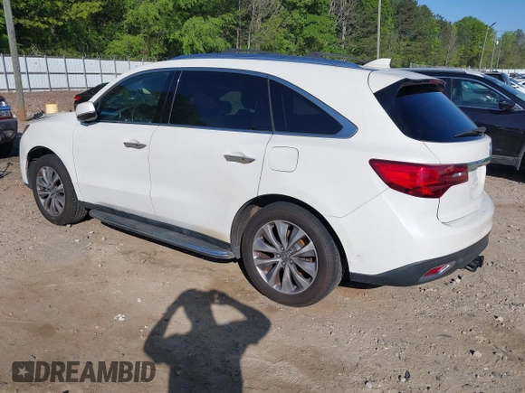 2015 Acura MDX Technology with VIN 5FRYD4H42FB010236, listed as a IAAI auction lot 42060257 with 189,301 mi miles and . Bid and sale history available at DreamBid. Image 3.