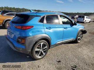 2019 Hyundai Kona Ultimate with VIN KM8K53A56KU274039, listed as a Copart auction lot 46414415 with 103,425 mi miles and Salvage Title. Bid and sale history available at carsss.com. Image 3.