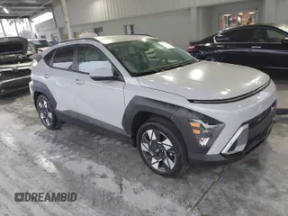 2024 Hyundai Kona SEL with VIN KM8HB3AB1RU118025, listed as a IAAI auction lot 41747434 with 8,954 mi miles. Bid and sale history available at carsss.com. Image 1.