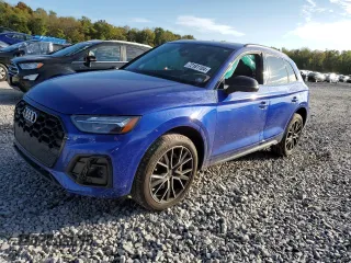 2021 Audi SQ5 Premium Plus with VIN WA1B4AFY2M2102291, listed as a Copart auction lot 72161104 with 44,682 mi miles and Salvage Title. Bid and sale history available at DreamBid. Image 1.